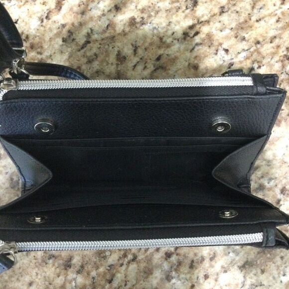 Nicole Crossbody Wallet Purse Wristlet Women’s Black by Nicole Miller - Picture 2 of 7